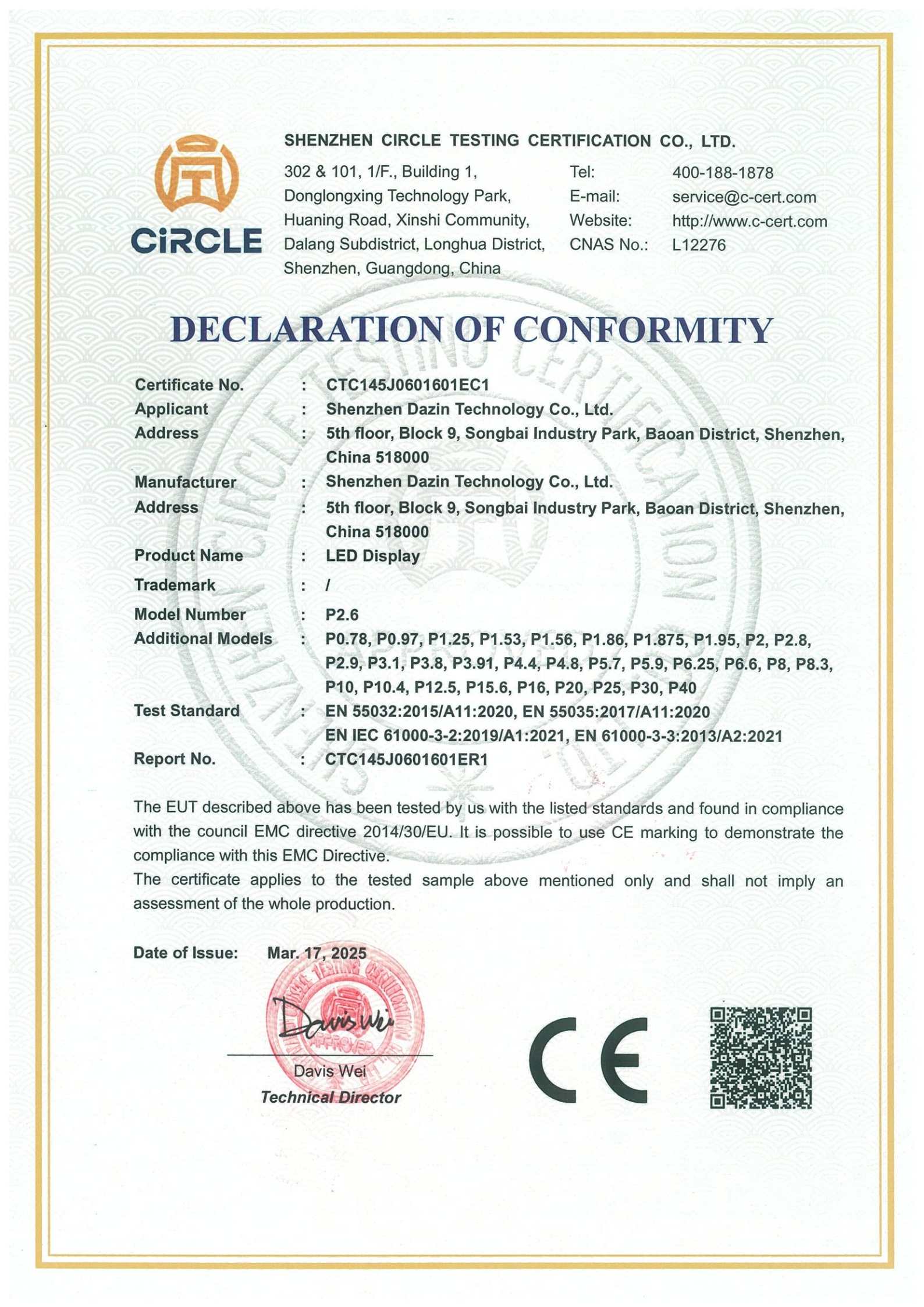 CTC145J0601601EC1