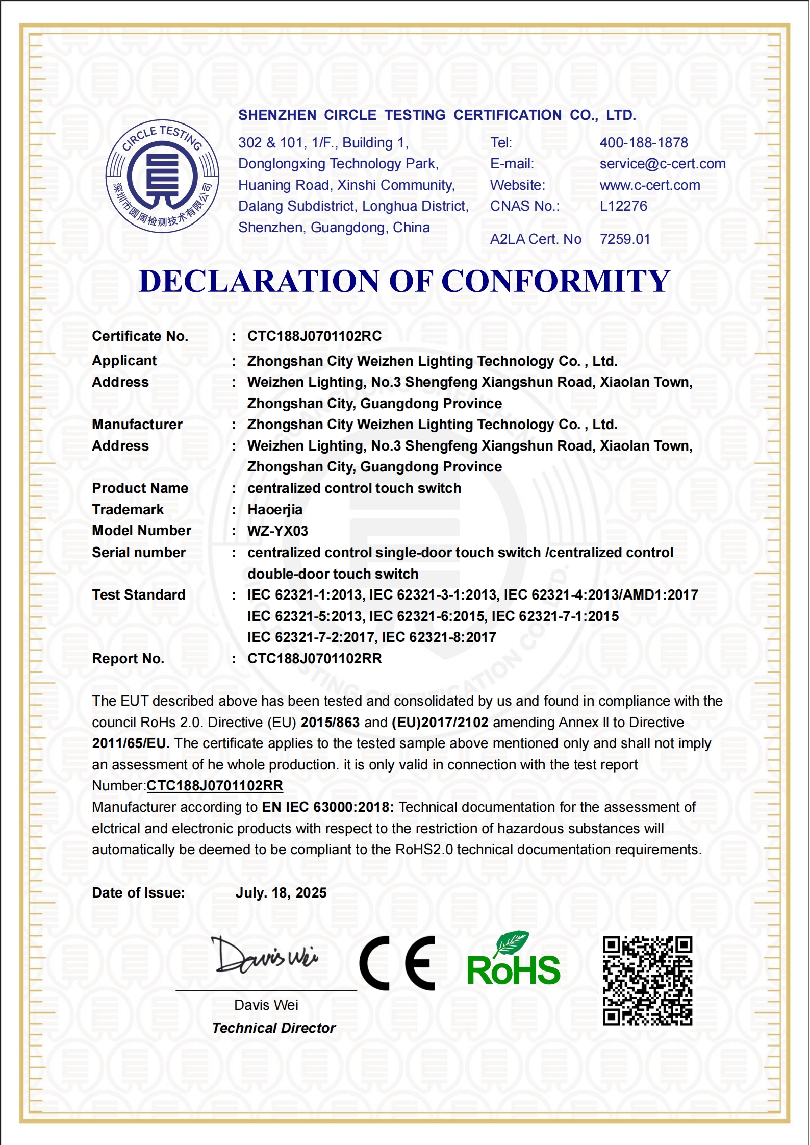 CTC188J0701102RC