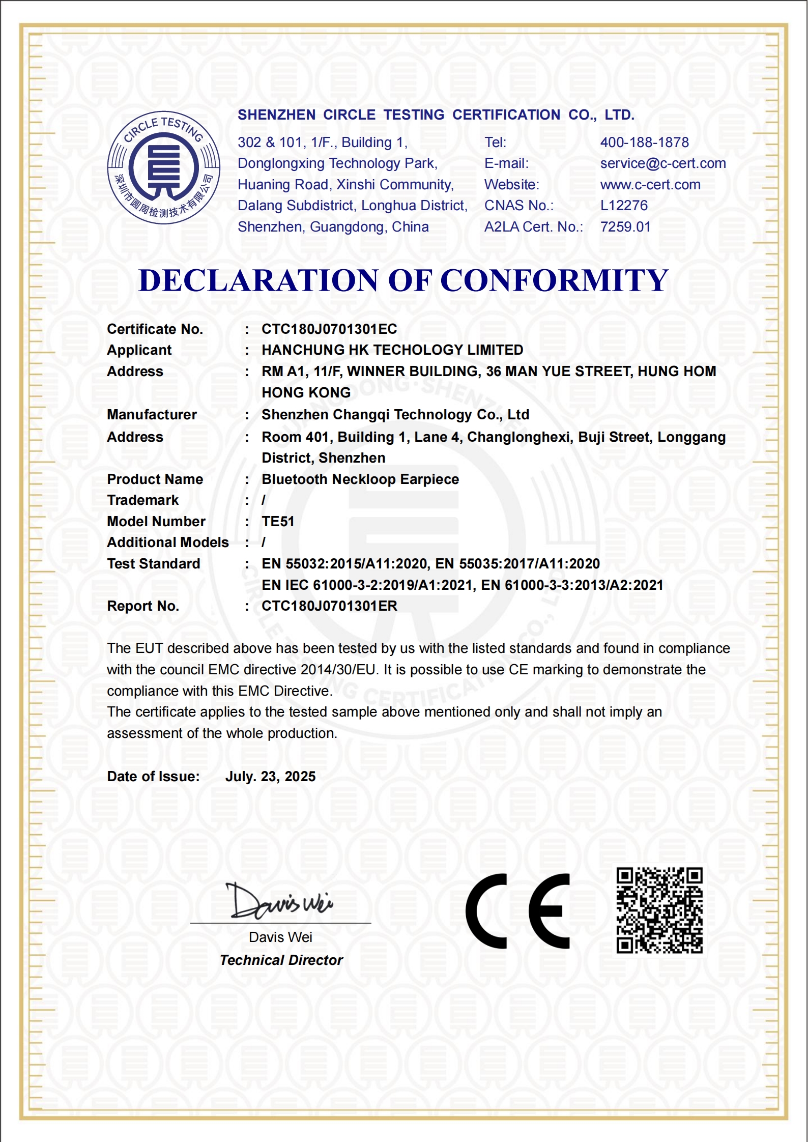 CTC180J0701301EC
