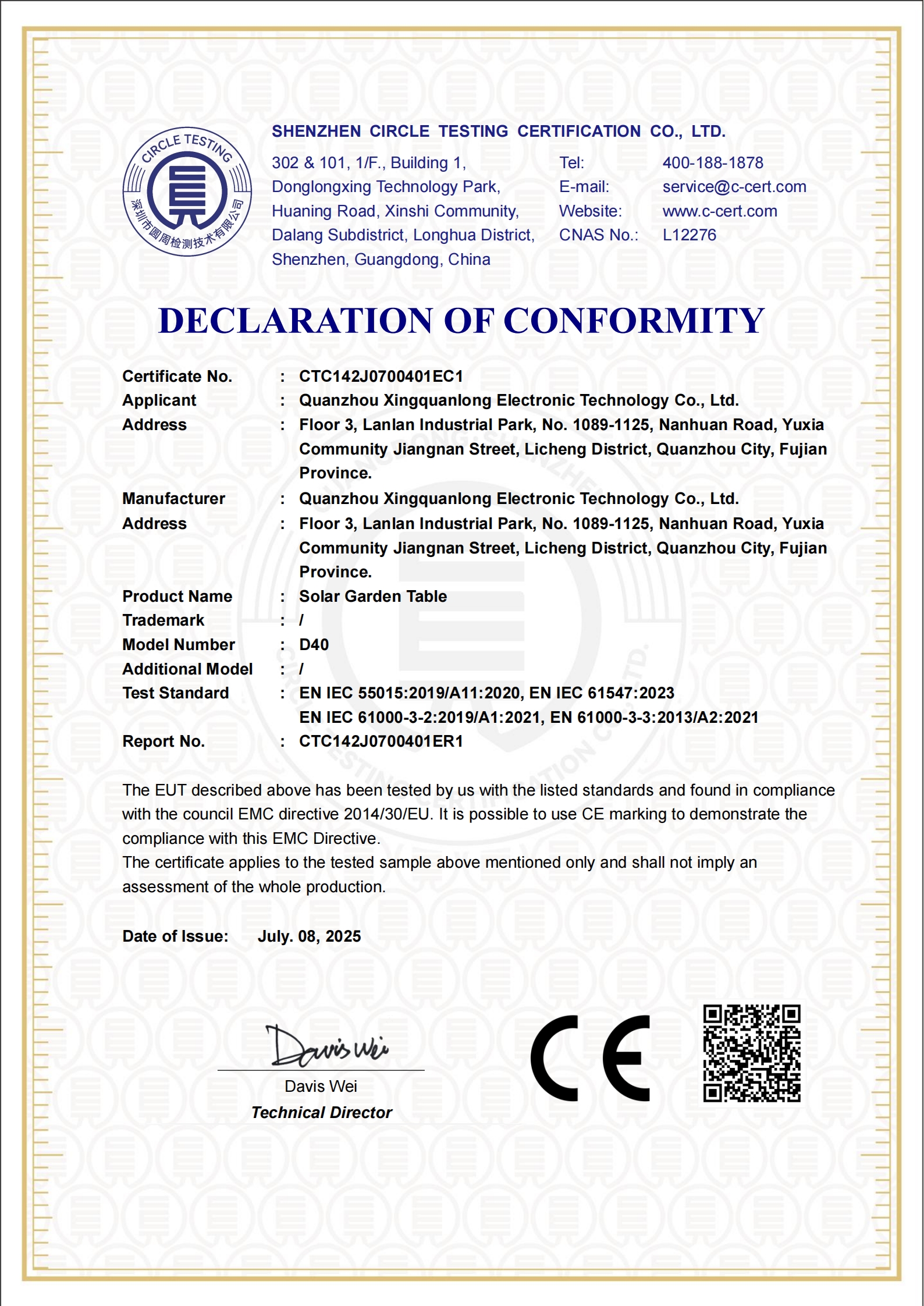 CTC142J0700401EC1