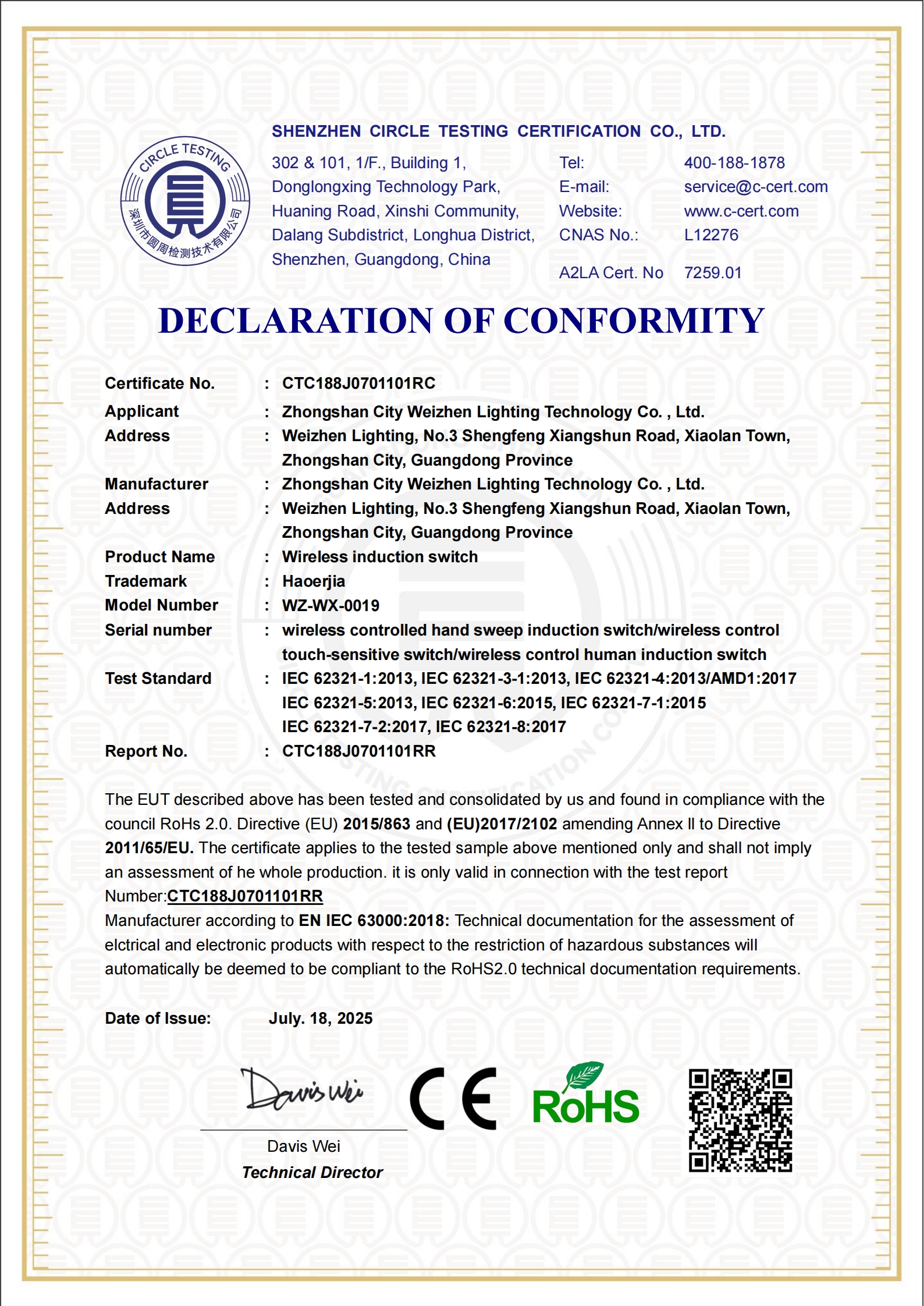 CTC188J0701101RC
