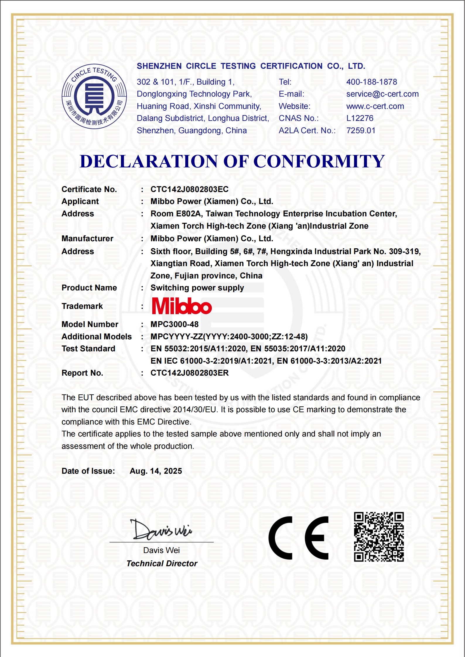 CTC142J0802803EC