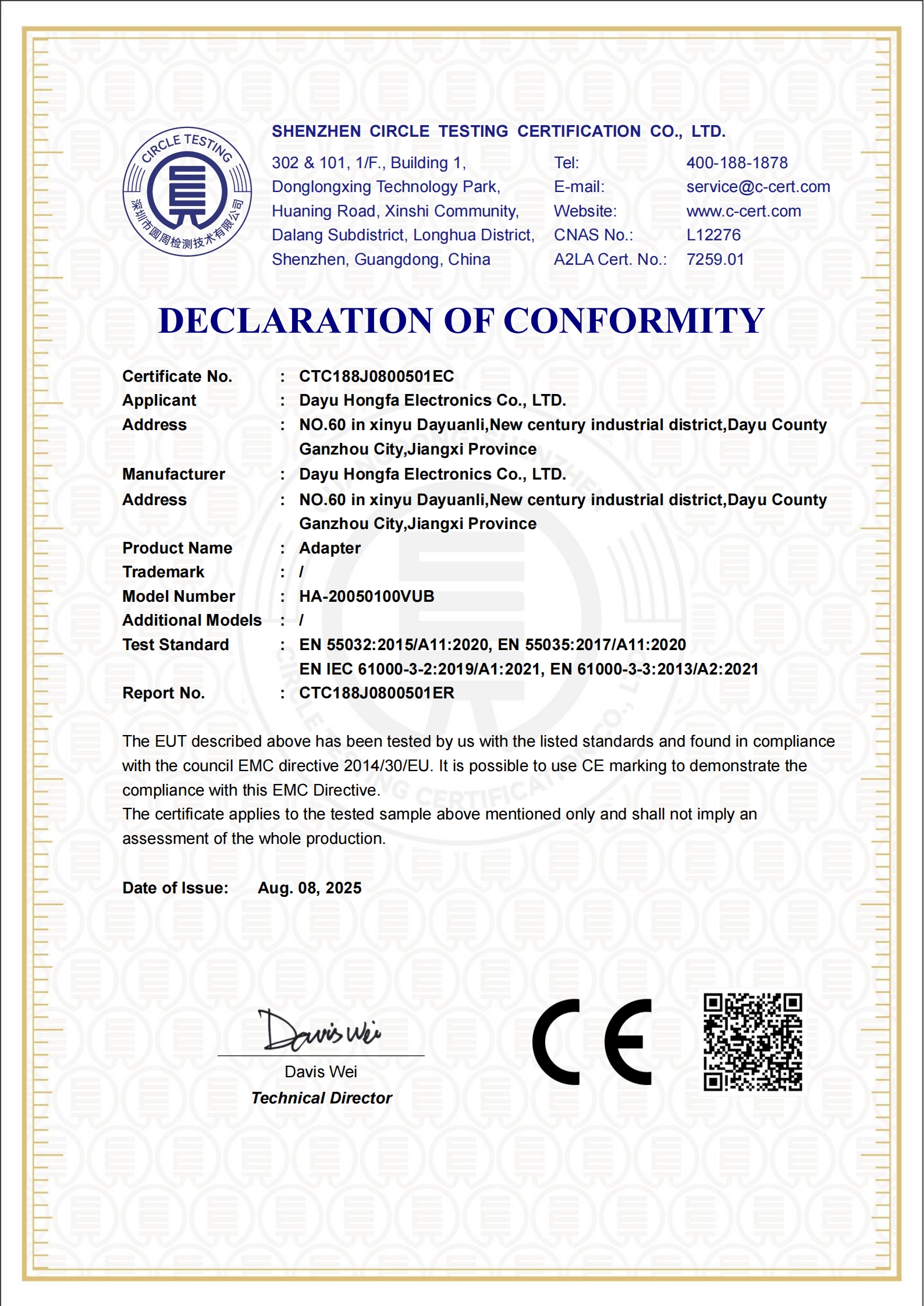 CTC188J0800501EC