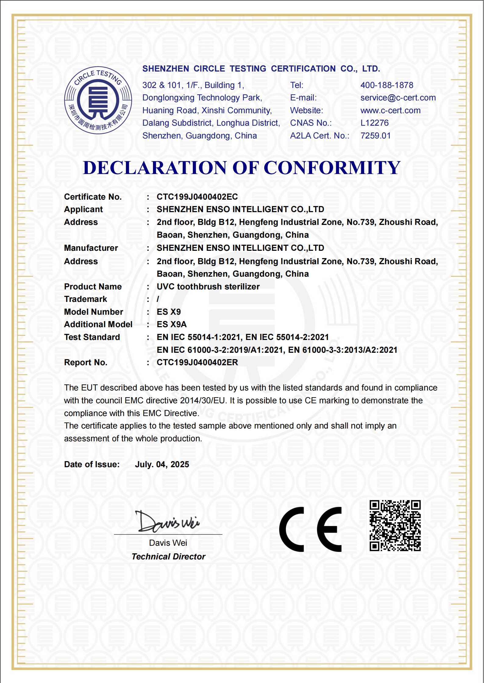 CTC199J0400402EC