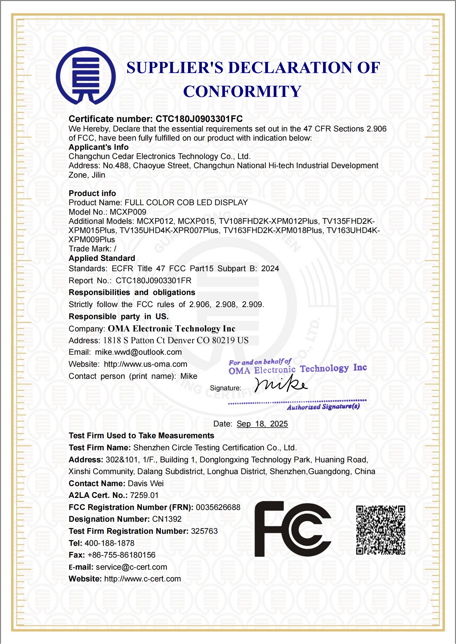 CTC180J0903301FC