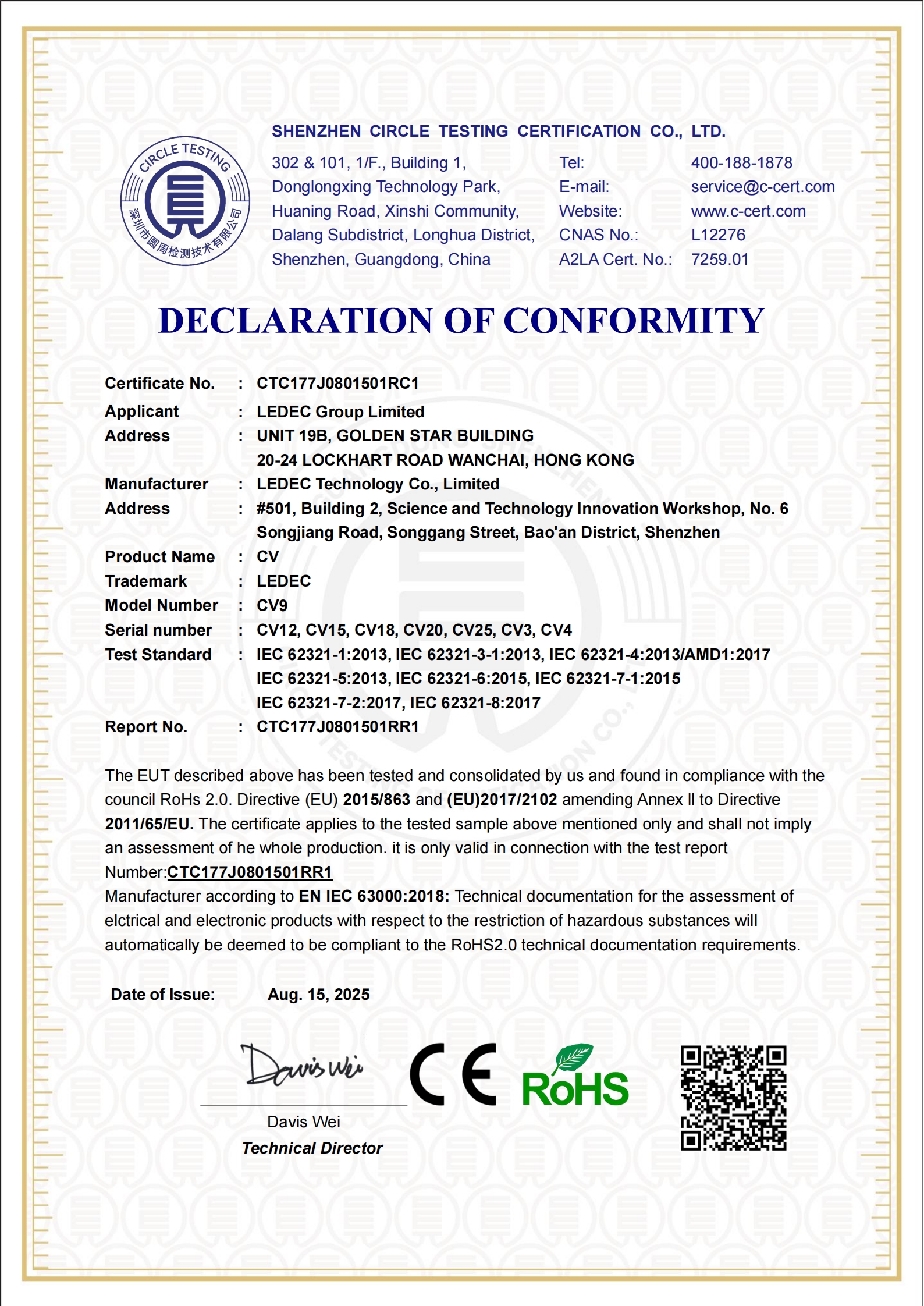 CTC177J0801501RC1