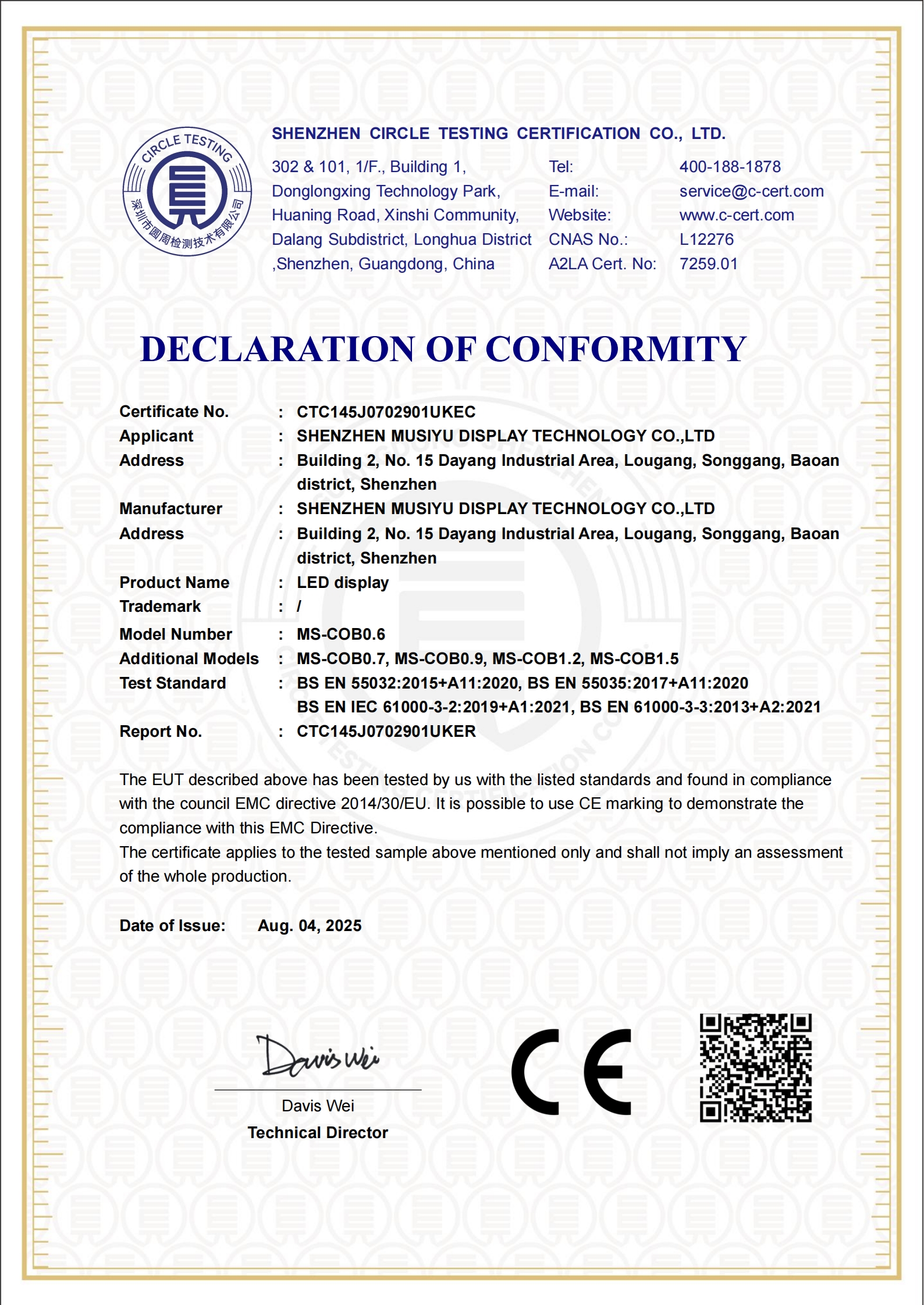 CTC145J0702901UKEC
