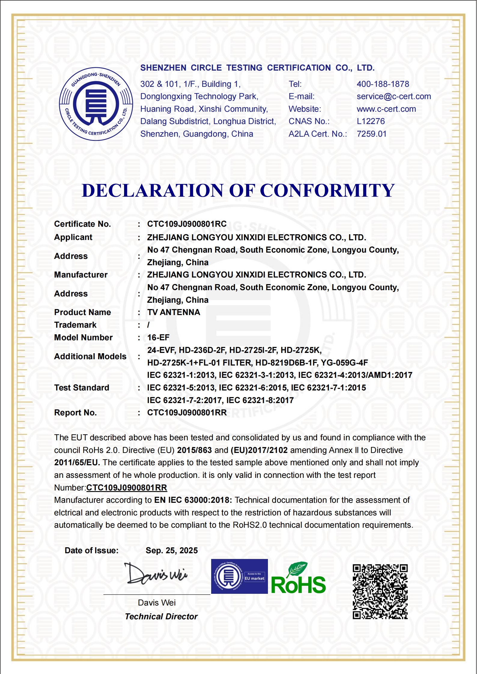 CTC109J0900801RC