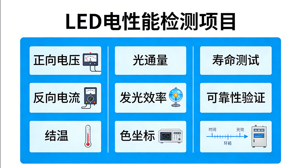 LED电性能检测项目